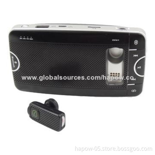 Bluetooth handsfree kits with power bank, speaker, recorder and LED lighter